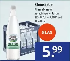 Mineralwasser verschiedene Sorten