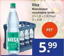 Mineralwasser verschiedene Sorten