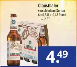 Clausthaler verschiedene Sorten