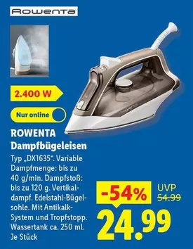 Rowenta - Dampfbügeleisen Typ "DX1635"