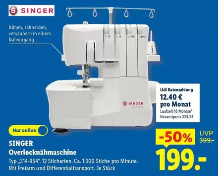Singer - Overlocknähmaschine Typ „514-954“
