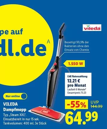 Vileda - Dampfmopp