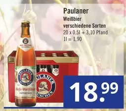 Paulaner - Weißbier verschiedene Sorten