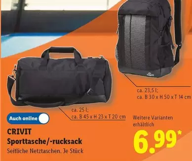 Sporttasche/-rucksack