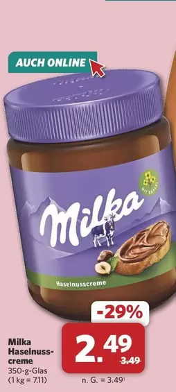 Milka - Haselnuss-creme