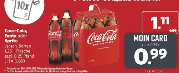 Coca Cola - Coca-Cola, Fanta oder Sprite
