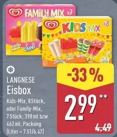 Capri - Kids-Mix, 8Stück, oder Family-Mix, 7Stück