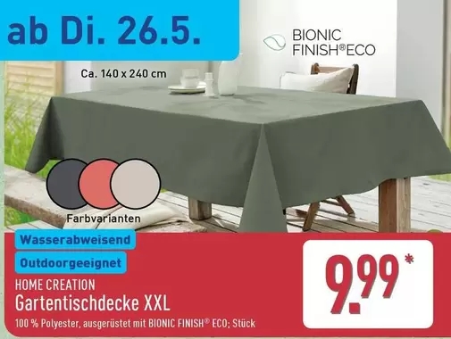 Finish - Gartentischdecke XXL