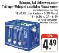 Illebarger, Bad Liebenwerda oder Thüringer Waldquell natürliches Mineralwasser