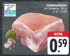 Schweineschäufle mit Schwarte