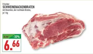 SCHWEINENACKENBRATEN mit Knochen, der rustikale Braten