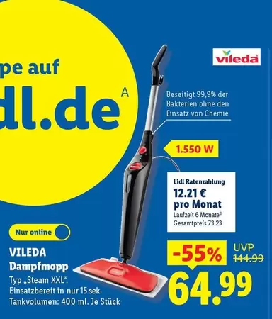 Vileda - Dampfmopp