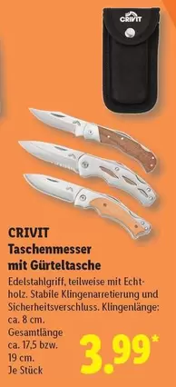 Taschenmesser mit Gürteltasche