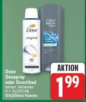 Dove - Deospray oder Duschbad