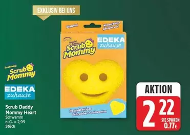 Scrub Daddy Mommy Heart Schwamm