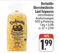 Land-Teigwaren verschiedene Ausformungen