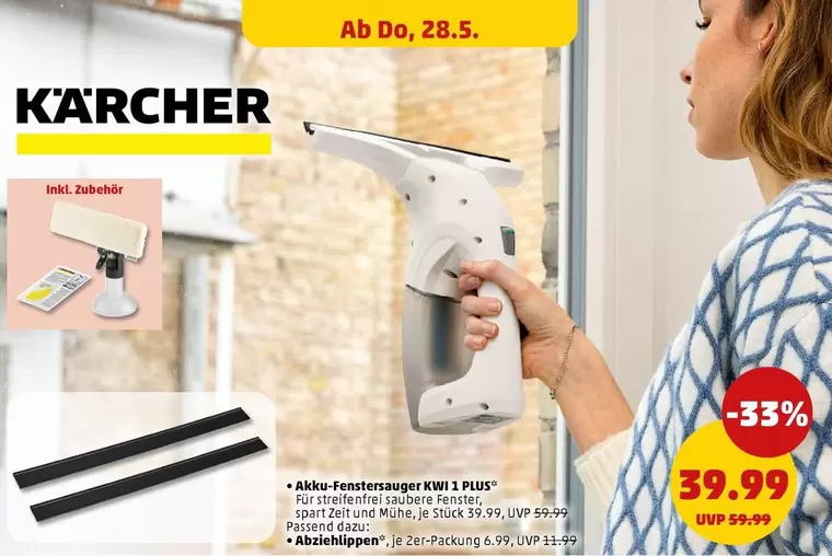 Karcher - Akku-Fensterreiniger KW 1 PLUS