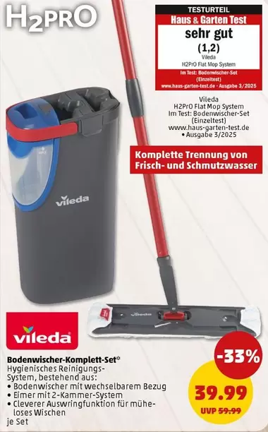 Vileda - Bodenwischer-Komplett-Set