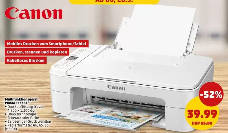 Canon - Multifunktionsdrucker PIXMA TS5351