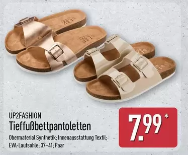 Tiefußbettpantoletten
