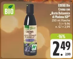 Bio - Crema con "Aceto Balsamico di Modena IGP"