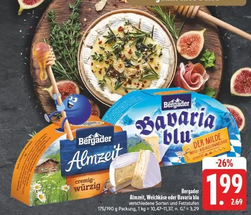 Bavaria - Almzeit, Weichkäse oder blu