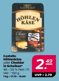 Ideal - Höhlenkäse oder Cheddar in Scheiben