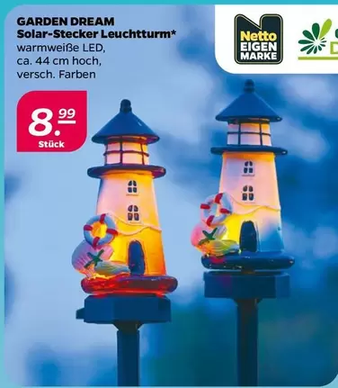 Solar-Stecker Leuchtturm
