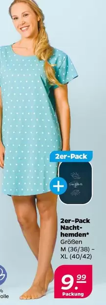 2er-Pack Nachthemden