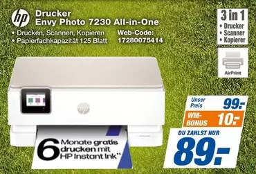 Hp - Envy Photo 7230 All-in-One Drucker