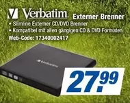 Slimline Externer CD/DVD Brenner