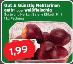 Nektarinen gelb- oder weißfleischig
