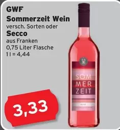 Sommerzeit Wein versch. Sorten oder Secco