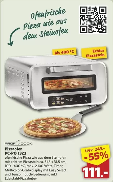 Easy - Ofenfrische Pizza wie aus dem Steinofen PC-PO 1323