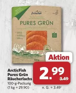Pures Grün Räucherlachs