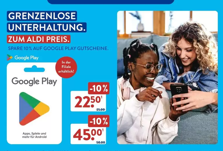 Google Play Gutscheine