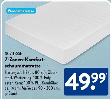 7-Zonen-Komfortschaummatratze