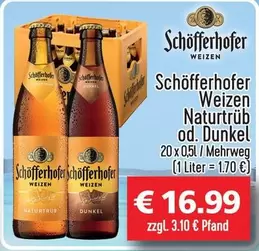 Weizen Naturtrüb od. Dunkel