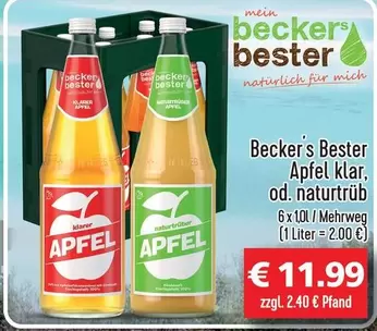 Apfel klar, od. naturtrüb