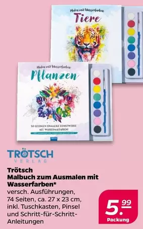 Malbuch zum Ausmalen mit Wasserfarben