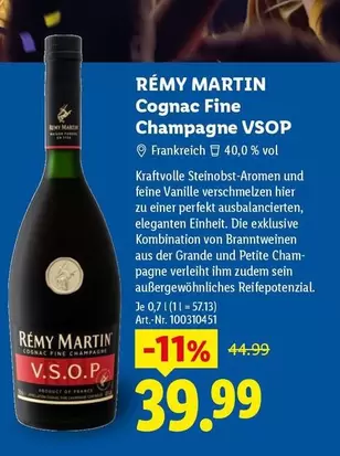 Cognac Fine Champagne VSOP