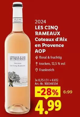 Provence - LES CINQ RAMEAUX Coteaux d'Aix en AOP