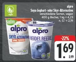 Soya-Joghurt- oder Skyr-Alternative
