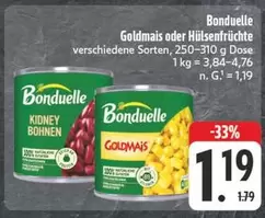 Bonduelle - Goldmais oder Hülsefrüchte