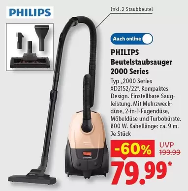Philips - Beutelstaubsauger 2000 Series XD2152/22