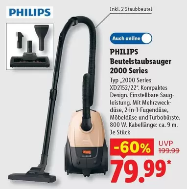 Philips - Beutelstaubsauger 2000 Series XD2152/22