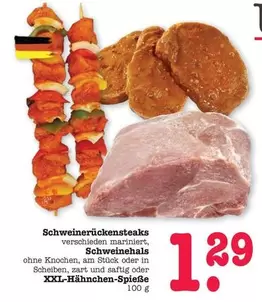 Schweinerückensteaks, Schweinehals