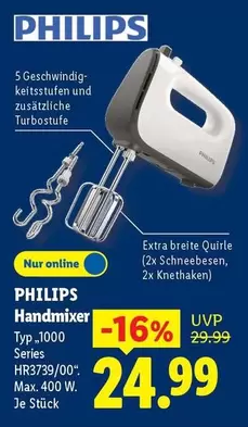 Philips - Handmixer Typ 1000 Series HR3739/00