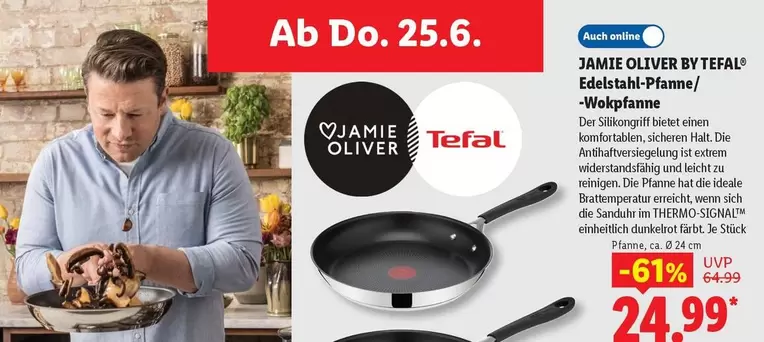 Tefal - Edelstahl-Pfanne/Wokpfanne