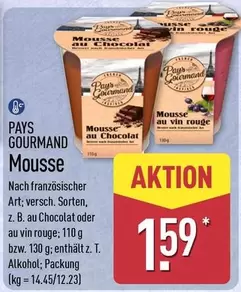 Mousse au Chocolat oder au vin rouge